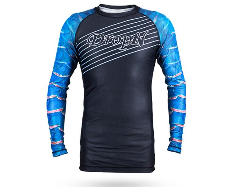 DropN Rash Guard - Blue Strip - Long Sleeve