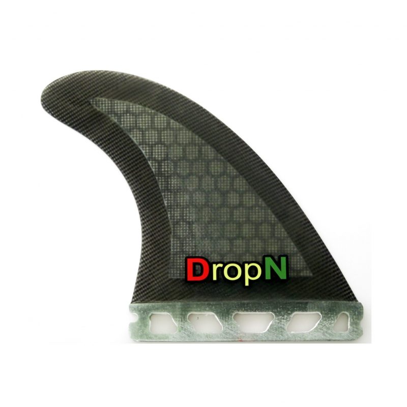 DropN Grey Knight surfboard fins (Single Tab) medium Thruster Set